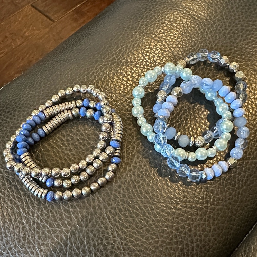 2 set of Elegant Blue beaded Bracelets - Picture 8 of 8